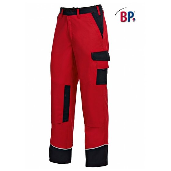 BP® - Arbeitshose 1609 559 rot/schwarz, Größe 44n von Bp