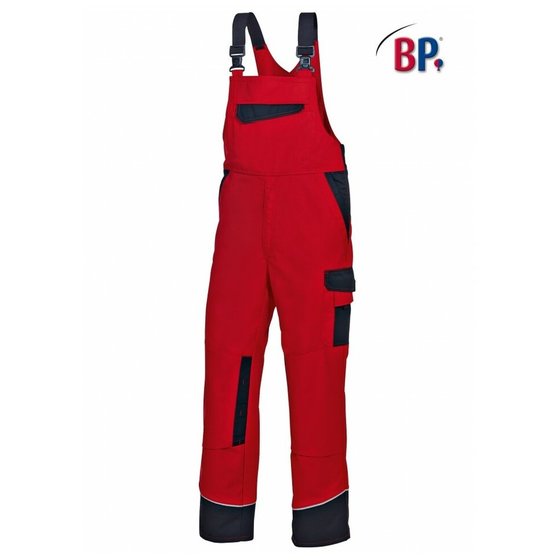 BP® - Latzhose 1608 559 rot/schwarz, Größe 54l von Bp