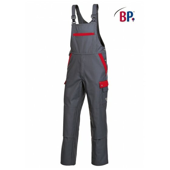 BP® - Latzhose 1844 720 dunkelgrau/rot, Größe 106 von Bp