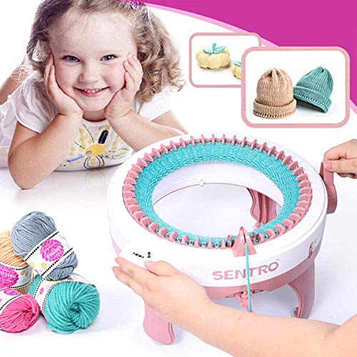 Bprtcra Knitting Machine, 48 Needles Smart Weaving Round Loom, Knitting Machines Knitting Board Rotating Double Knit Loom Machine Kit for Adults/Kids von Bprtcra