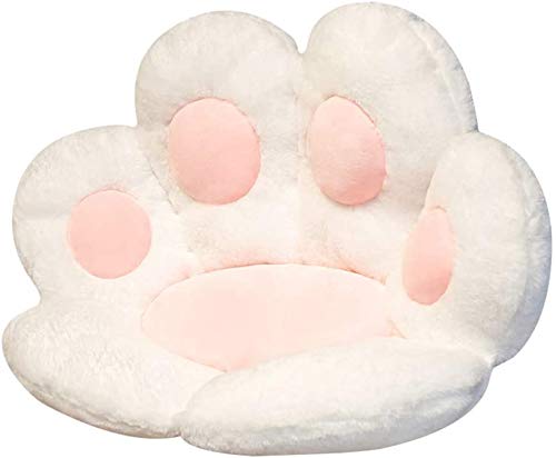 Niedliches Sitzkissen, Plush Kissen, Katzenpfoten-Stuhlkissen Schreibtischstuhlkissen, Kawaii Sofa Warme Hautfreundliche Bodenmatte Winter Plüsch Kissen für Kinder & Erwachsene, 60x70cm Type D von Bprtcra