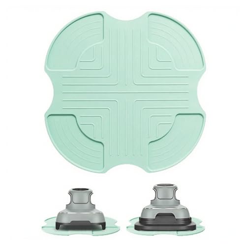 Hitzebeständige Silikon-Untersetzer für Ninja Crispi Air Fryer - Dreieckiges Airfryer Zubehör für FN101EU Modelle, Küchenmatte Arbeitsplatten Schutz (Hellgrün) von BrKern
