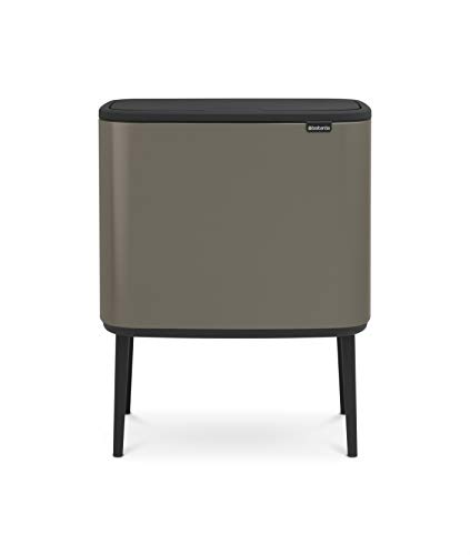 Brabantia 315787 Bo Touch Bin, 36 L Abfalleimer, Edelstahl, Platinum, 54 x 31.5 x 68 cm von Brabantia