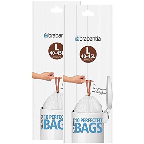 2x Brabantia Smartfix 45 l (L), 10 Müllbeutel von Brabantia