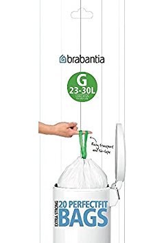 6 x Brabantia Müllbeutel 23-30 G, L, 20 Stück von Brabantia