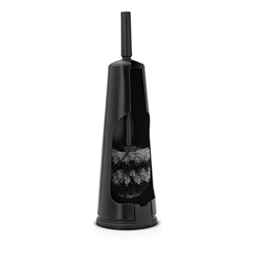 Brabantia 108587 WC-Garnitur und Bürste, Plastik, matt schwarz, 30 x 20 x 10 cm von Brabantia