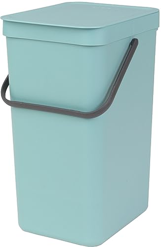 Brabantia 109843 Abfallbehälter 'Sort & Go', 16 L Abfalleimer, Plastik, mint, 53 x 22 x 41 cm Brabantia 109843 Abfallbehälter 'Sort & Go', 16 L Abfalleimer, Plastik, mint, 53 x 22 x 41 cm von Brabantia