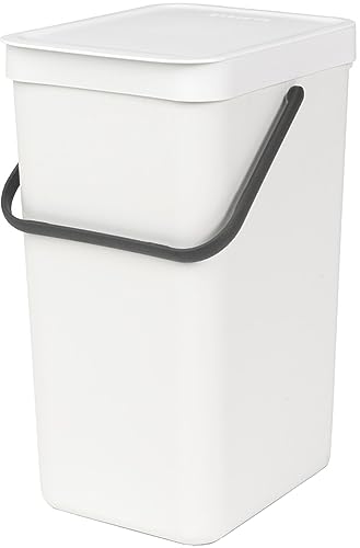 Brabantia 109942 Sort & Go Einbaubehälter, Plastik,Weiß,16L von Brabantia