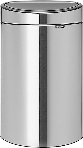 Brabantia Touch Bin New mit herausnehmbaren Kunststoffeinsatz, 40L, Edelstahl, matt steel fingerprint proof, 32.8 x 48.3 cm von Brabantia