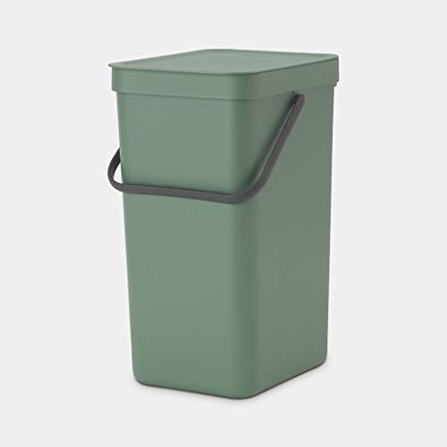 Brabantia 129827 Abfalleimer, Plastik, Tannengrün, (16L) UK von Brabantia