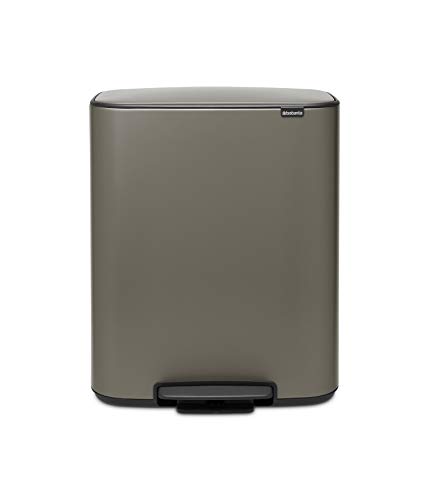 Brabantia 211546 Treteimer Bo, 2 x 30L, Platin von Brabantia