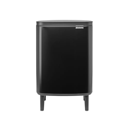 Brabantia - Mülleimer Bo Hi 12L mit Soft-Close-Deckel, herausnehmbarem Inneneimer und Transportgriff - Für Bad, Schlafzimmer und Homeoffice - Mattschwarz Brabantia - Mülleimer Bo Hi 12L mit Soft-Close-Deckel, herausnehmbarem Inneneimer und Transportgriff - Für Bad, Schlafzimmer und Homeoffice - Mattschwarz von Brabantia