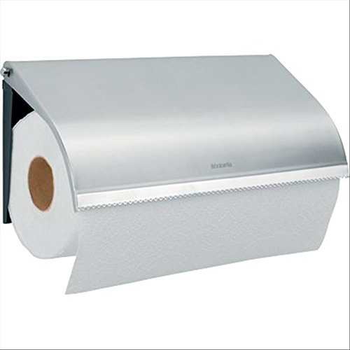 Brabantia 313868 Küchenrollenhalter, wandhängend (bis zu 220 mm) von Brabantia