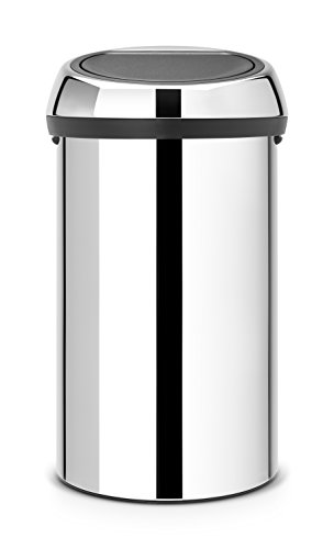 Brabantia 402609 Touch Bin Abfalleimer 60 l, Brilliant Steel von Brabantia