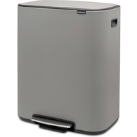 Brabantia Bo Pedal Bin - 2 x 30L - Mineral Concrete Grey von Brabantia