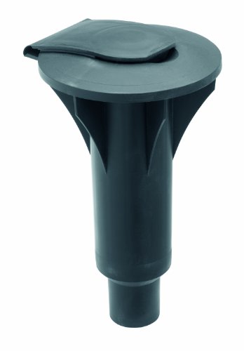 Brabantia - Bodenhülse für Topspinner und Lift-O-Matic - Robustem Kunststoff - Praktische Verschlusskappe - Leicht anzubringen - Langlebig - Black - Size 2 - Ø 45 mm von Brabantia