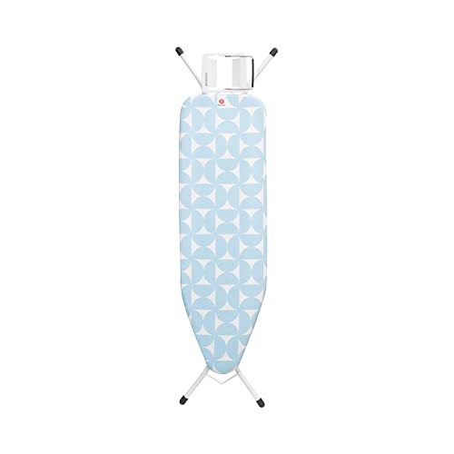 Brabantia - Bügelbrett B - Für Dampfbügeleisen - Kompakt & Faltbar - Höhenverstellbar - Rutschfeste Füße - Perfekt Angepasster Baumwollbezug - Kinder- & Transportsicherung - Fresh Breeze - 124 x 38 cm Brabantia - Bügelbrett B - Für Dampfbügeleisen - Kompakt & Faltbar - Höhenverstellbar - Rutschfeste Füße - Perfekt Angepasster Baumwollbezug - Kinder- & Transportsicherung - Fresh Breeze - 124 x 38 cm von Brabantia