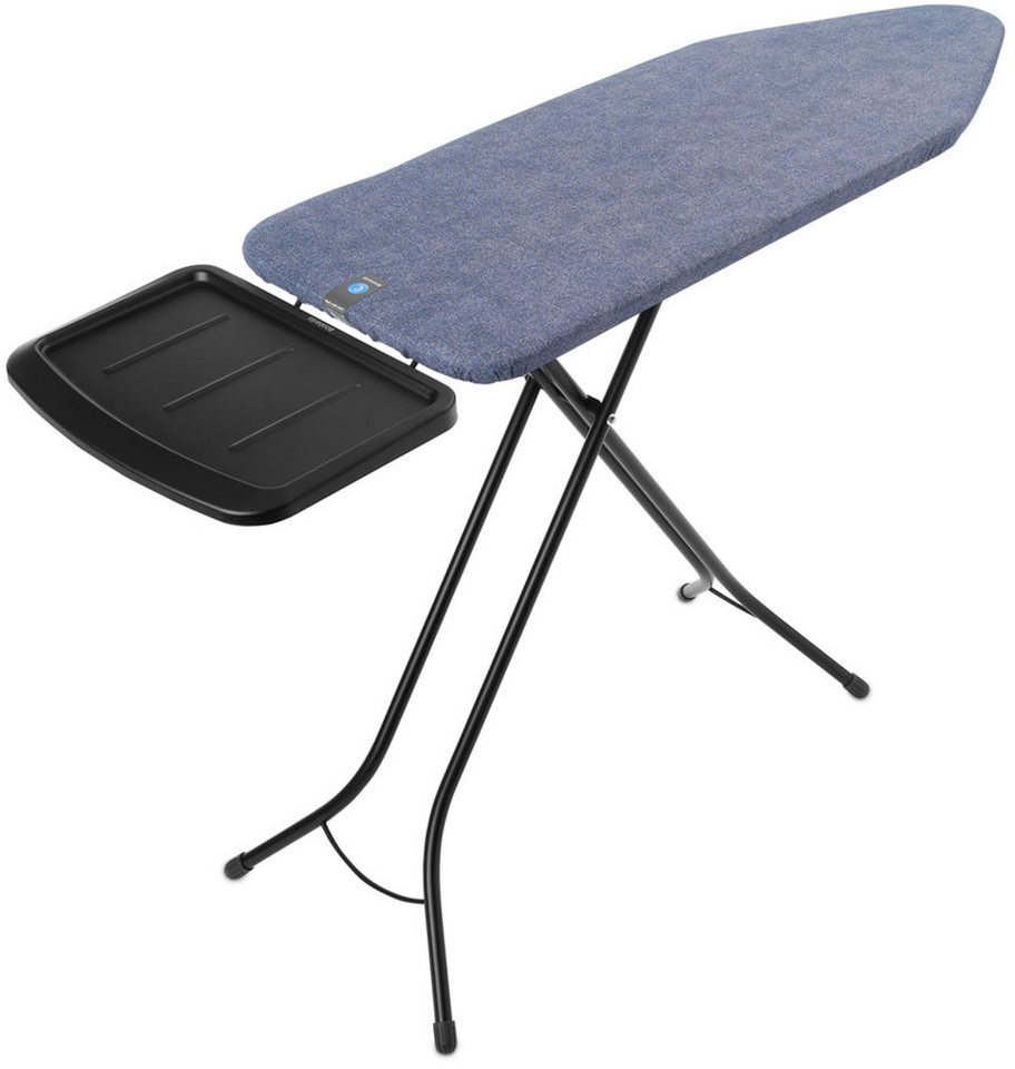 Brabantia Bügelbrett Bügeltisch C, 124 x 45 cm, Dst-Ablage Solide, Bügelfläche 124x45 cm, Fairtrade-zertifiziert von Brabantia