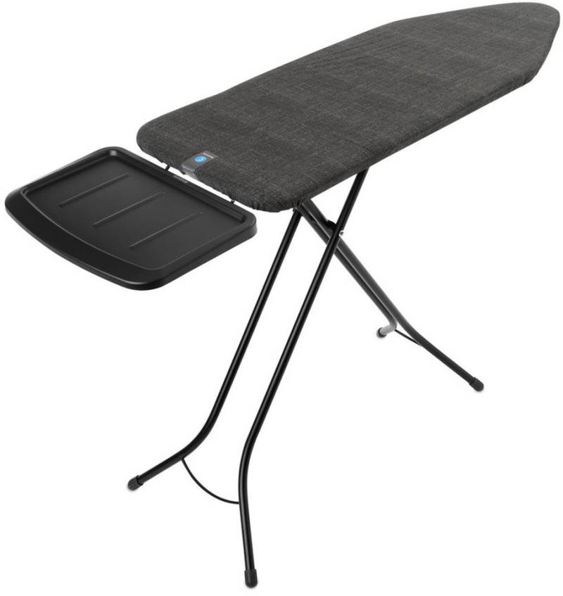 Brabantia Bügelbrett Bügeltisch C, 124 x 45 cm, Dst-Ablage Solide, Bügelfläche 124x45 cm, Fairtrade-zertifiziert von Brabantia