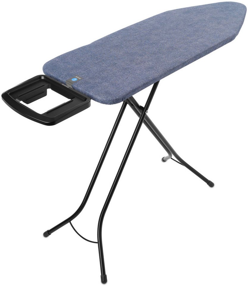 Brabantia Bügelbrett Bügeltisch C, 124 x 45 cm, Dst-Mulde Solide, Bügelfläche 124x45 cm, Fairtrade-zertifiziert von Brabantia