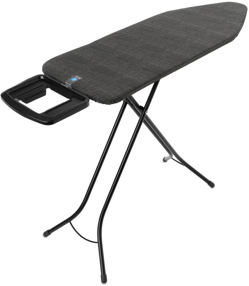 Brabantia Bügelbrett Bügeltisch C, 124 x 45 cm, Dst-Mulde Solide, Bügelfläche 124x45 cm, Fairtrade-zertifiziert von Brabantia
