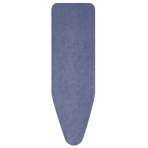 Brabantia Dicke Schaumstoff- und Filzpolsterung Bügelbrettbezug, Baumwolle, Denim-blau, Size B (124 x 38 cm) von Brabantia