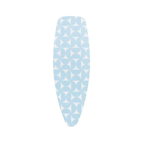 Brabantia - Bügelbrettbezug D - 135 x 45 cm - Auflage - Strapazierfähige 2 mm Schaumstoffschicht - 100% Baumwolle - Für Bügeleisen & Dampfbügeleisen - Schnurbindung & Stretch-System - Fresh Breeze von Brabantia