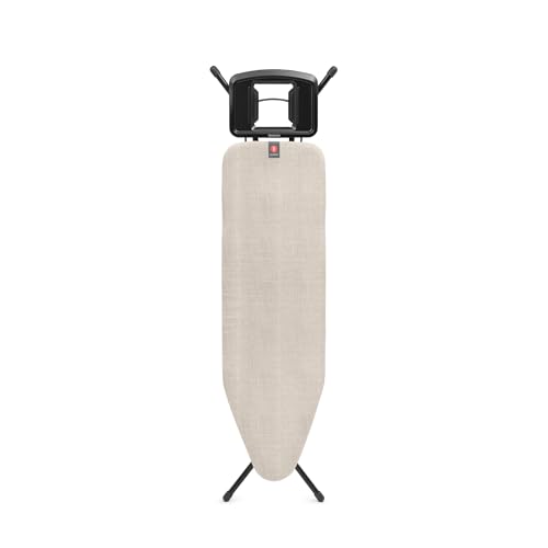 Brabantia Bügelbrett B, 124 x 38 cm – Denim Grey | 100% Fairtrade-Baumwolle | 8 mm Schaumstoffschicht | Stabiler, kippsicherer Rahmen | Faltbar, höhenverstellbar, solide Dampfbügeleisenablage Brabantia Bügelbrett B, 124 x 38 cm – Denim Grey | 100% Fairtrade-Baumwolle | 8 mm Schaumstoffschicht | Stabiler, kippsicherer Rahmen | Faltbar, höhenverstellbar, solide Dampfbügeleisenablage von Brabantia