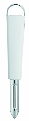 Brabantia Küchenhelfer Essential, Sparschäler/Universalschäler, Weiß und Edelstahl, 400308 von Brabantia