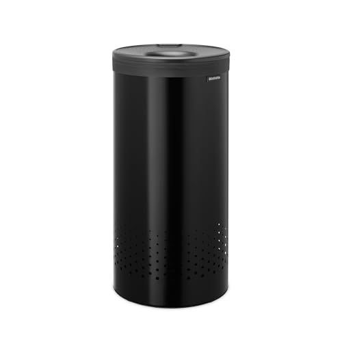 Brabantia Wäschekorb mit Deckel | 35 l Wäschebehälter mit herausnehmbarem Baumwollbeutel und Quick-Drop-Öffnung | Platzsparender Wäschekorb | Matt black Brabantia Wäschekorb mit Deckel | 35 l Wäschebehälter mit herausnehmbarem Baumwollbeutel und Quick-Drop-Öffnung | Platzsparender Wäschekorb | Matt black von Brabantia