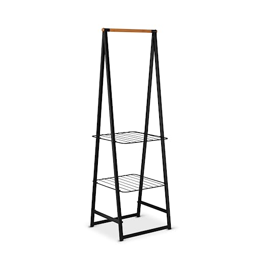 Brabantia Linn Kleiderständer, Klein, lackierter Stahl, Schwarz, 1.9 m von Brabantia