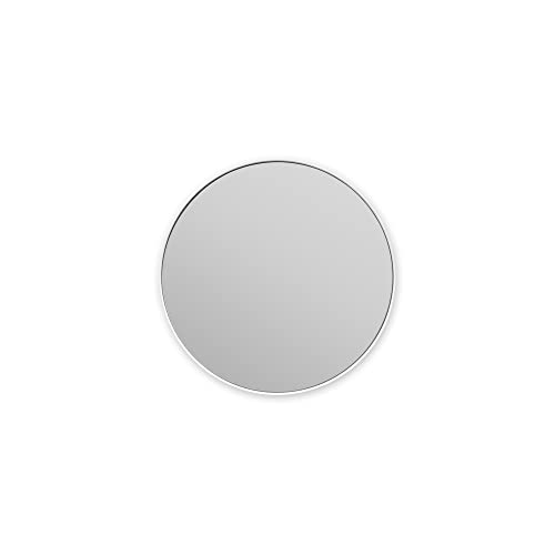 Brabantia - Mindset Badezimmerspiegel - 5-facher Zoom für Präzise Sicht - Abnehmbarer Spiegel - Wandmontage - Korrosionsbeständig - Inklusive Befestigungsmaterial - Fresh White - ⌀ 20,4 cm von Brabantia