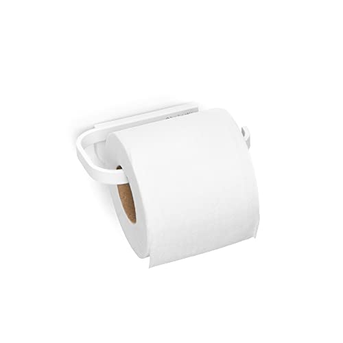 Brabantia - Mindset Toilettenpapierhalter - Für alle Gängigen Rollengrößen - Korrosionsbeständig - Wandmontage - Badezimmerzubehör - Inklusive Befestigungsmaterial - Fresh White - 4,2 x 8,6 x 14 cm von Brabantia