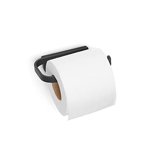 Brabantia - Mindset Toilettenpapierhalter - Für alle Gängigen Rollengrößen - Korrosionsbeständig - Wandmontage - Badezimmerzubehör - Inklusive Befestigungsmaterial - Infinite Grey - 4,2 x 8,6 x 14 cm von Brabantia