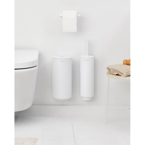 Brabantia - Mindset WC-Zubehör-Set - Toilettenbürste, Papierrollenhalter und Papierrollenspender - Hygienische Borstenbürste - Befestigungsmaterial inklusive - Badezimmer-Set 3-teilig - Fresh White Brabantia - Mindset WC-Zubehör-Set - Toilettenbürste, Papierrollenhalter und Papierrollenspender - Hygienische Borstenbürste - Befestigungsmaterial inklusive - Badezimmer-Set 3-teilig - Fresh White von Brabantia