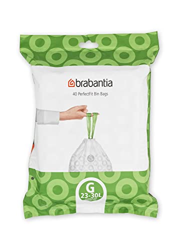 Brabantia Müllbeutel-Spenderpackung, 23-30 Liter, White, 40 Stück von Brabantia