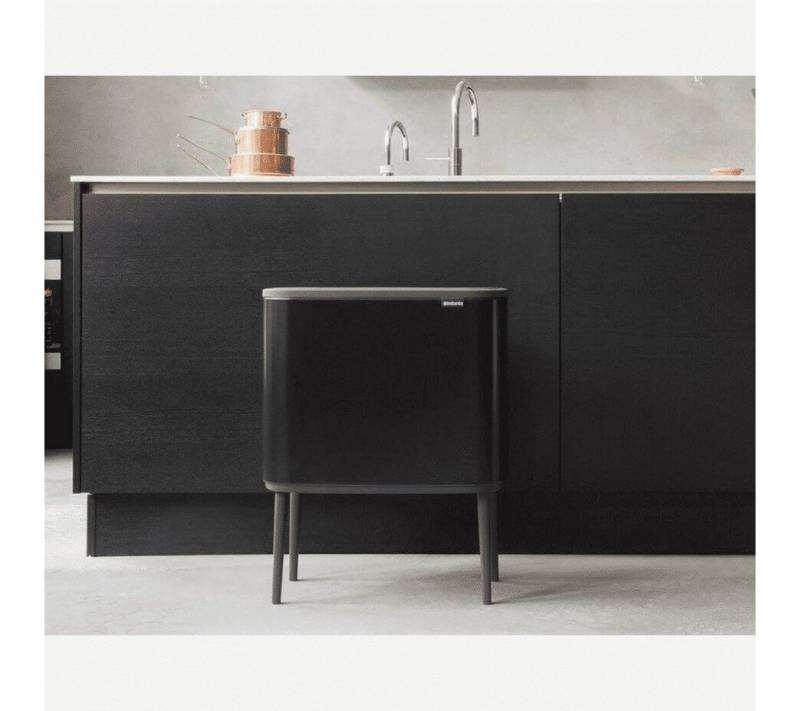 Brabantia Mülleimer Abfalleimer Bo Touch Bin 11l+23l Mattschwarz von Brabantia