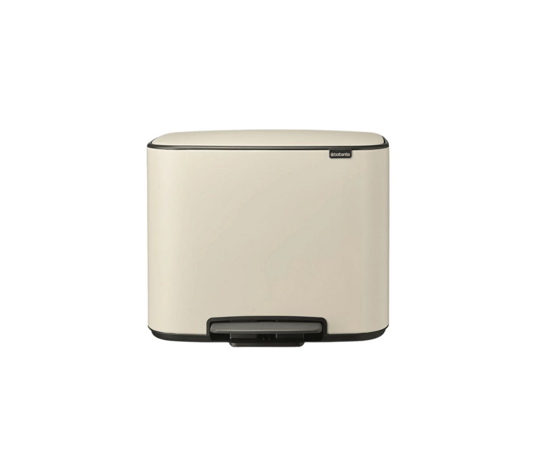 Brabantia Mülleimer Bo Treteimer 3x11l Beige, 10 Jahre Herstellergarantie von Brabantia