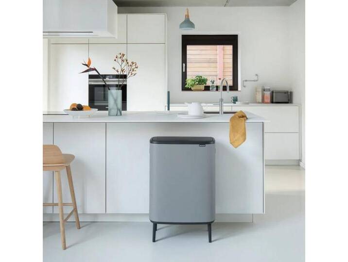 Brabantia Mülleimer Nachhaltiger Bo Touch Bin Hi 2x30l mit zwei Kunststoffeinsätzen Grau, 10 Jahre Garantie, grau Brabantia Mülleimer Nachhaltiger Bo Touch Bin Hi 2x30l mit zwei Kunststoffeinsätzen Grau, 10 Jahre Garantie, grau von Brabantia