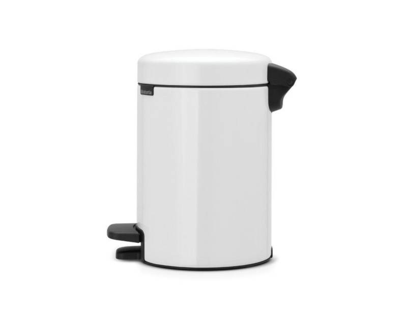 Brabantia Mülleimer NewIcon Treteimer 3l Weiß von Brabantia
