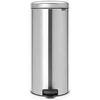 Brabantia Newicon-Mülleimer mit Pedal, 30 l, Farbe Fpp Edelstahl, Stahl matt Anti-Fingerprint von Brabantia