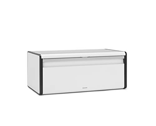 Brabantia Brotkasten mit Klappdeckel, Stahl, Fresh White, L von Brabantia