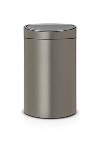 Brabantia Recycling-Abfalleimer mit Touch-Deckel, 2 Inneneimer (10L /23L), Beige von Brabantia