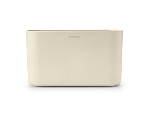 Brabantia - Renew Badregal - Waschbeckenablage - Geeignet als Zahnbürstenhalter - Rutschfester Boden - Leicht zu Reinigen - Korrosionsbeständig - Soft Beige - 19,7 x 9,8 x 11 cm von Brabantia