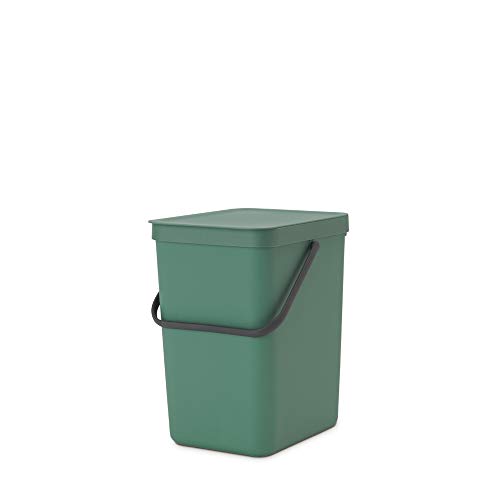 Brabantia Sort & Go Mülleimer, Kunststoff, Tannengrün, 25L von Brabantia