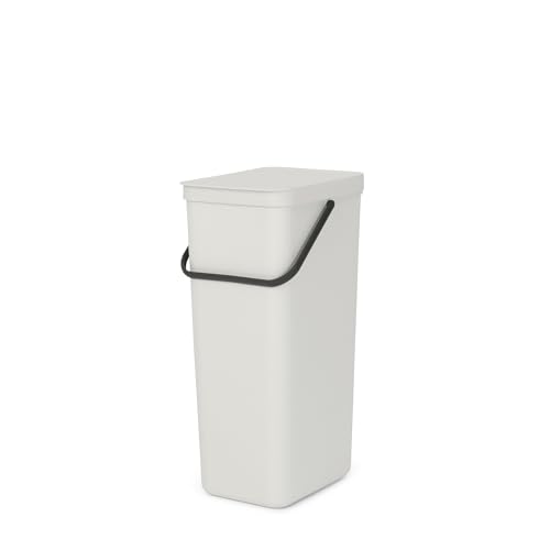 Brabantia Sort & Go Recycling-Mülleimer, 40 l, Hellgrau von Brabantia