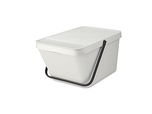 Brabantia - Sort & Go Stapelbarer Abfallbehälter 20L - Großer Recycling-Behälter - Tragegriff - Leicht zu Reinigen - Geeignet als Vorratsbehälter & Papierkorb - Light Grey - 28 x 45 x 22,5 cm Brabantia - Sort & Go Stapelbarer Abfallbehälter 20L - Großer Recycling-Behälter - Tragegriff - Leicht zu Reinigen - Geeignet als Vorratsbehälter & Papierkorb - Light Grey - 28 x 45 x 22,5 cm von Brabantia