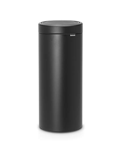 Brabantia Mülleimer Touch Bin, Stahl, Schwarz, 30L von Brabantia