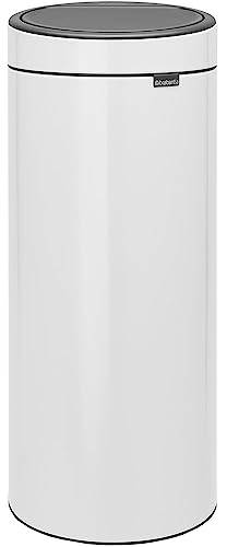 Brabantia Touch Bin New Mit Herausnehmbaren Kunststoffeinsatz, White, 30 Liter von Brabantia