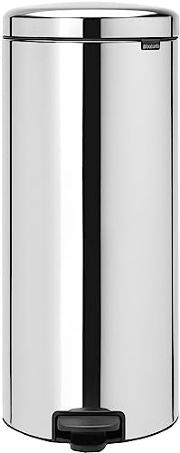 Brabantia Treteimer mit Inneneimer aus Kunststoff, stahl, Brilliant Steel, 30 Liter von Brabantia